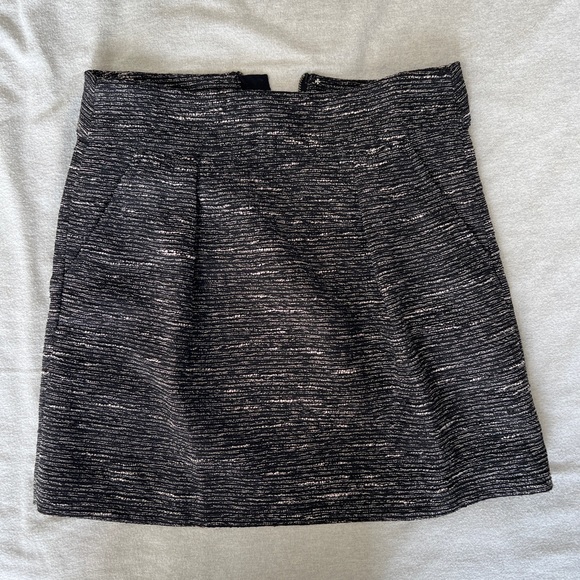 NWT LOFT shimmer tweed skirt with pockets size 0 - Picture 2 of 7